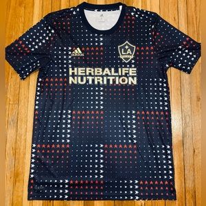 Adidas LA galaxy Herbalife nutrition jersey new with out tags never worn size-L